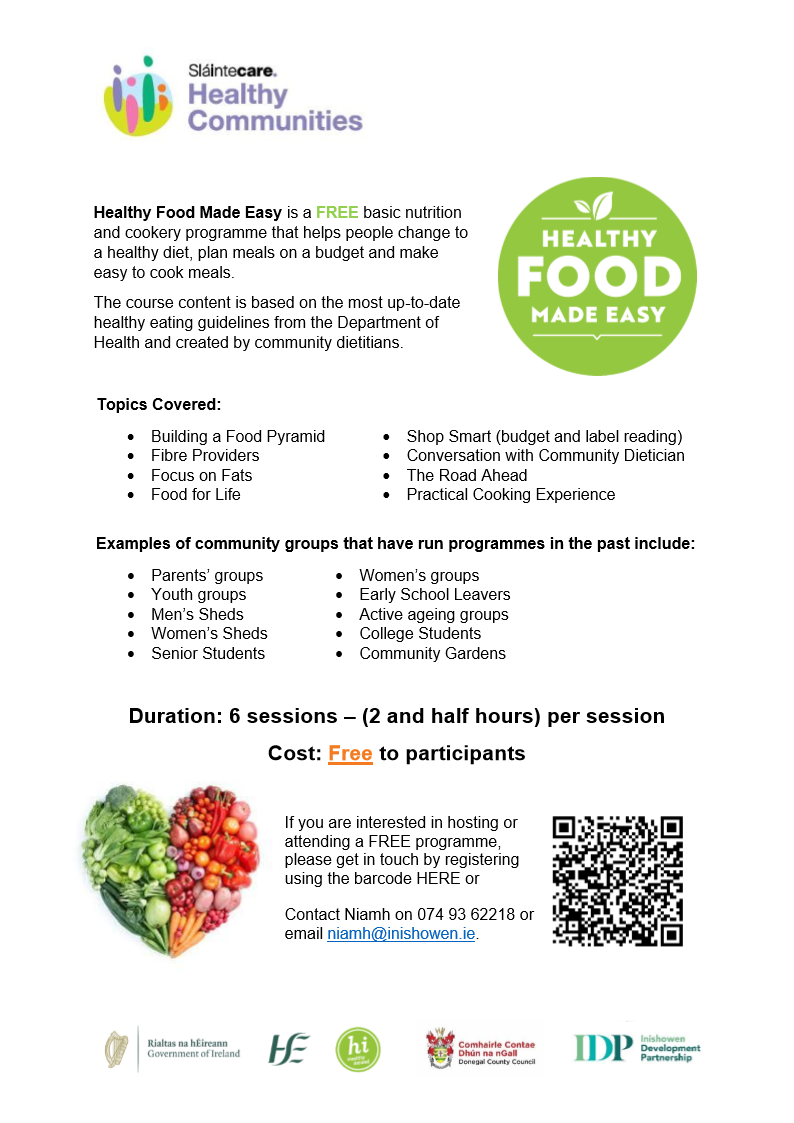 Healthy Food Made Easy | Inishowen Development Partnership